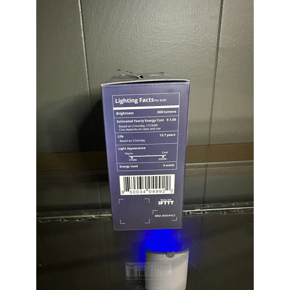 Govee RGBWW Smart Led Bulb New In Box 80 LM Dimmable WiFi